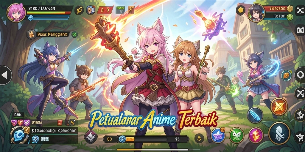 Tampilan gameplay seru dari 8180 yang penuh aksi dan petualangan.