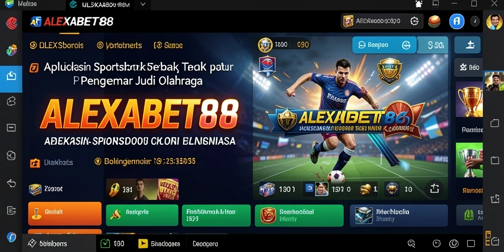 Tampilan menarik dari gameplay Sportsbook di ALEXABET88.