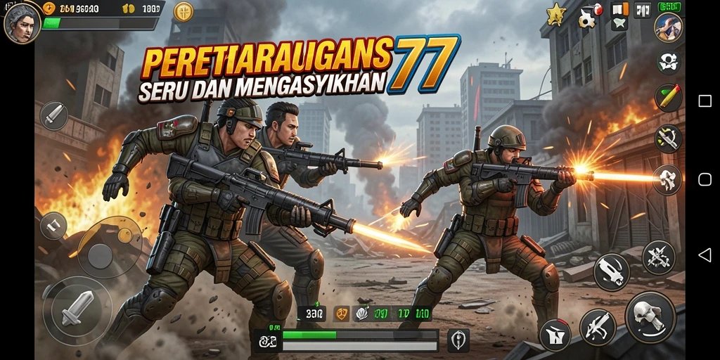 Tampilan seru dari gameplay pertarungan di CEMARA77