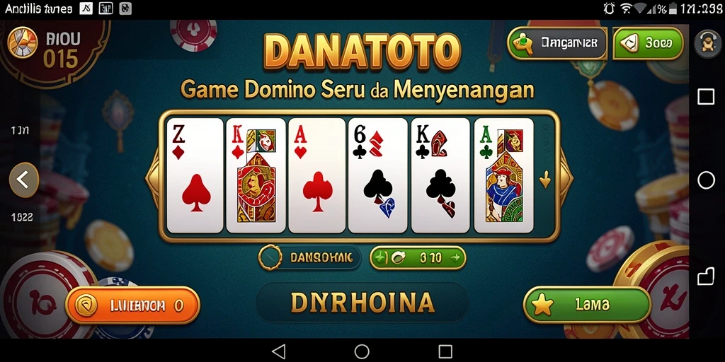 Tampilan gameplay seru di DANATOTO yang mengasyikkan.