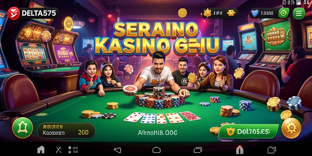 Screenshot DELTA575 menampilkan gameplay Kasino yang menarik dan menantang.