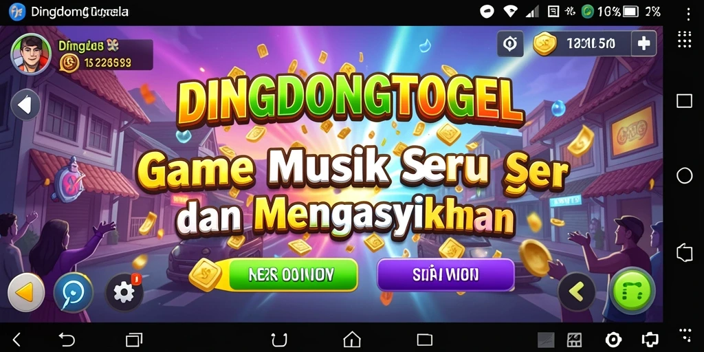 Tampak gameplay seru dalam DINGDONGTOGEL dengan berbagai pilihan lagu.
