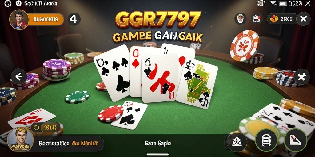 Gameplay seru GGR7777 yang menampilkan keseruan Gaple.