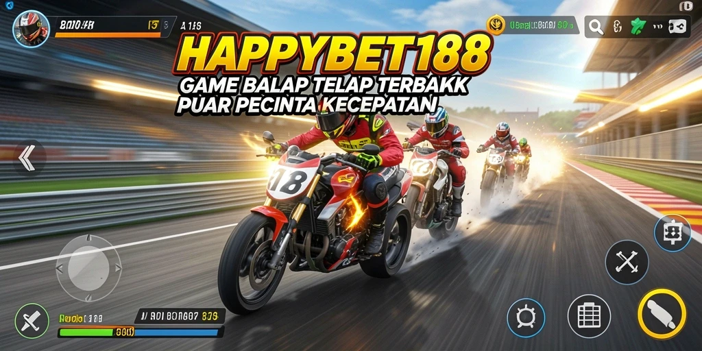 Tampilan luar biasa dari gameplay balap di HAPPYBET188.