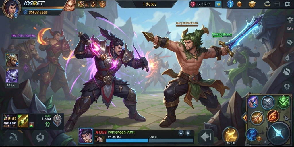 Tangkapan layar gameplay seru dalam <strong>IOSBET</strong> yang menunjukkan aksi pertempuran tim.