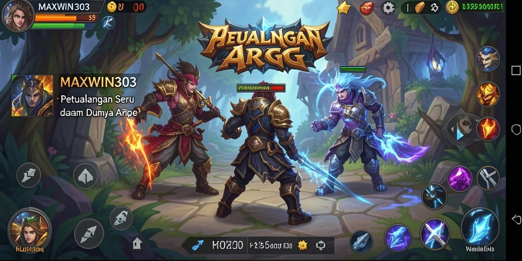 Tampilan menarik dari gameplay ARPG di MAXWIN303.