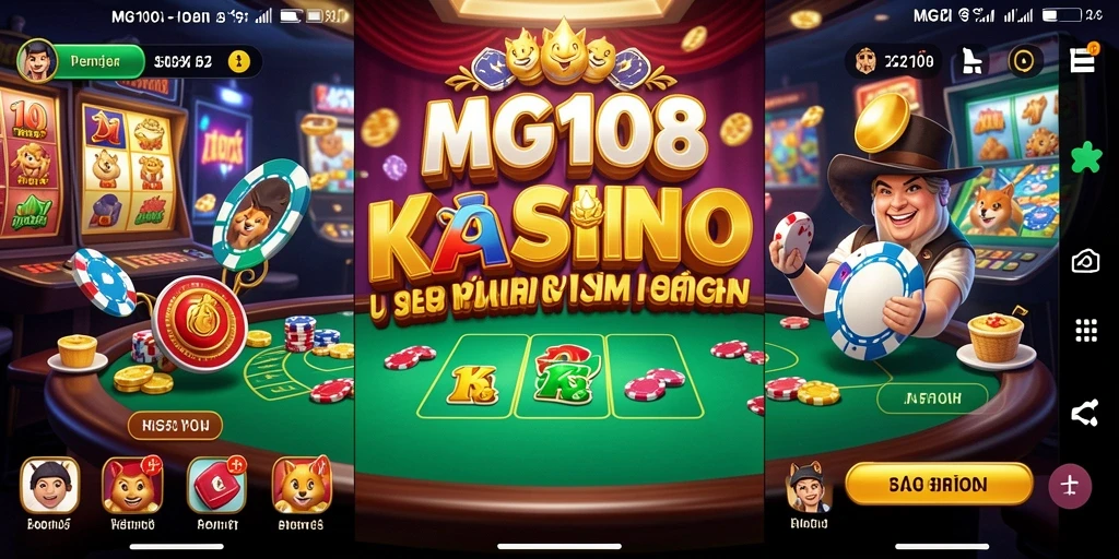 Tangkapan layar gameplay MG108 menampilkan suasana kasino yang menarik dan menyenangkan.