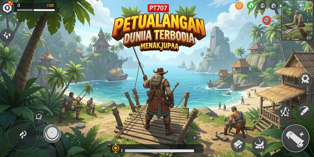 Tangkapan layar gameplay PT707 yang menampilkan petualangan luar biasa.