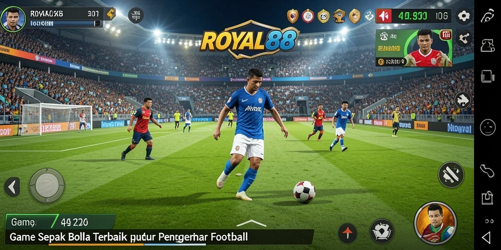 Gameplay menarik dari ROYAL88 yang menampilkan aksi sepak bola seru.